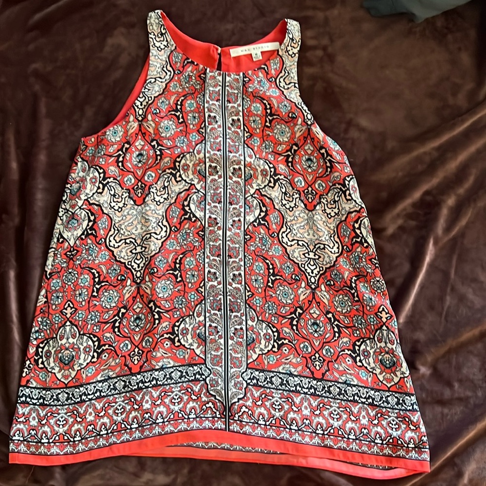 Max Studio Paisley Sleeveless Blouse